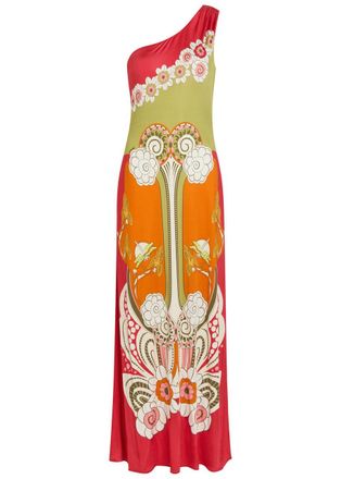 La DoubleJ LA Double J Clingy Roy Printed Stretch-jersey Maxi Dress - Multicoloured - S (UK8-10 / S)