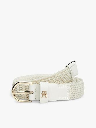 Tommy Hilfiger Essential Rounded Buckle Braided Elastic Belt