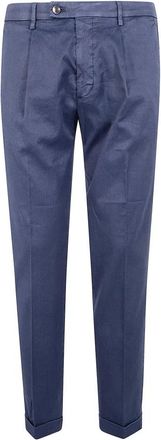 Michael Coal Frederick Broek - Heren - Chinos - Blauw - W35 - Linnen - Broeken
