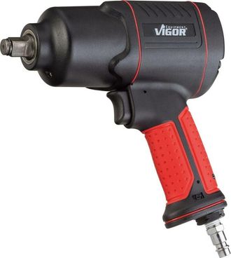 Vigor Impact wrench - V4800 - Coppia massima di disserraggio [Nm]: 1200 Nm - Attacco quadro, massiccio, 1/2 di pollice (12,5 mm) - 186.8 mm - Doppia massa