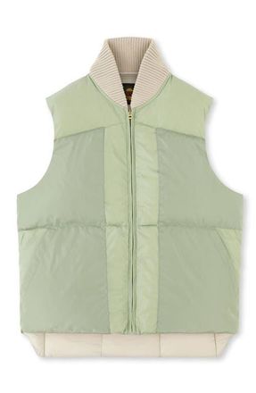 Fortela Yellow Down Vest in Light Green at Nordstrom, Size 54 Eu
