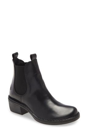 FLY London Meme Chelsea Boot in 000 Black Rug at Nordstrom, Size 39