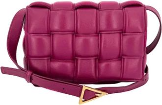 Bottega Veneta Pre-owned Leren Crossbody Tas - Dames - Vintage Schoudertas - Paars - ONE Size - Leer - Vintage