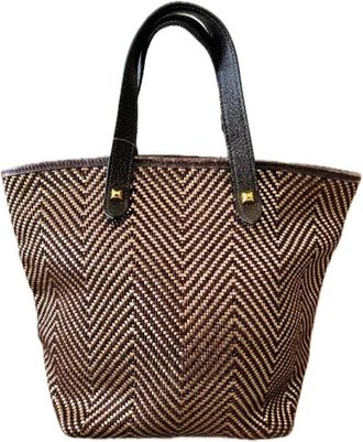 Herm&egrave;s Pre-owned Leather totes - Dames - Vintage Shopper - Bruin - ONE Size - Leer - Vintage