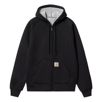 Carhartt Work in Progress Carhartt Wip, Zip-throughs, male, Black, Size: S Car-Lux Hooded Jacket