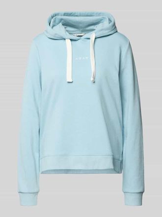 Tom Tailor Denim Regular Fit Hoodie aus Baumwoll-Mix in Hellblau, Gr&ouml;&szlig;e XS