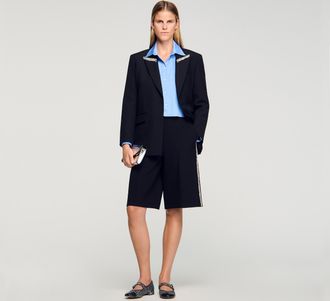 Sandro Bermudas rectas con banda strass