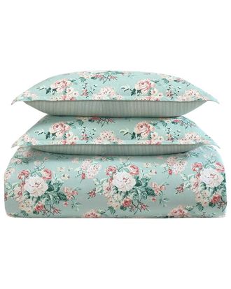 Laura Ashley 180 Thread Count Rosemoore Face Comforter Set