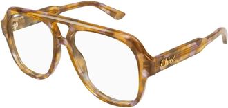 Chlo&eacute; Pilot Optisch Montuur - Dames - Brillen - Bruin - 56 MM - Accessoires