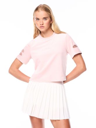 Sergio Tacchini Nuvola Velour Cropped T-Shirt