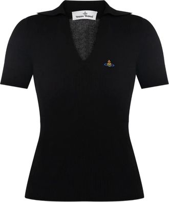 Vivienne Westwood Polo Marina a coste - Nero