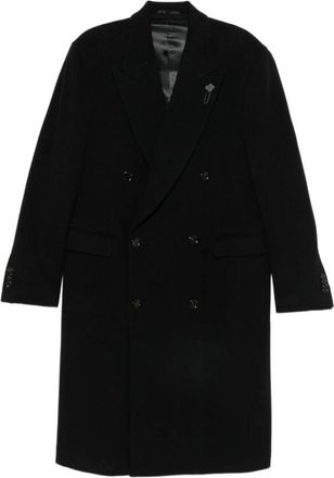 Lardini Hombre, Abrigos, Negro, Talla: L