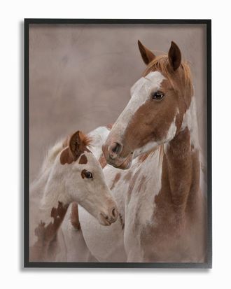 Stupell Industries Horse Family Photograph By Larry Mcferrin Framed Art