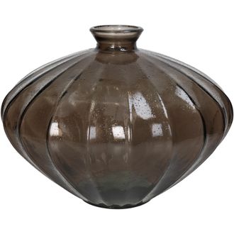 Schubiger M&ouml;bel Vase Glas, Braun H: 28 cm