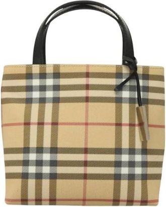 Burberry Pre-owned Mini Bags, female, Beige, Size: ONE SIZE Pre-owned Plastic Mini Bag