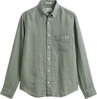 GANT Linen Shirt - male - Gant - Casual Shirts - Gray - XL - Shirts