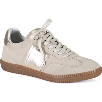 Diba THIS TLE Lace Up Suede Sneaker in Shell/platino at Nordstrom, Size 7.5