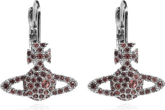 Vivienne Westwood Accessoires, Dames, Grijs, ONE Size, Grace Bas Relief Oorbellen