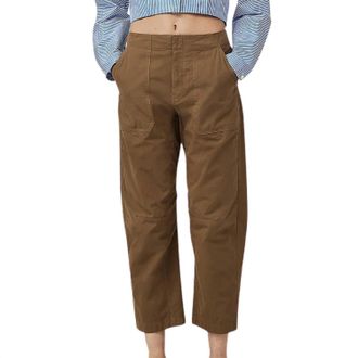 Rag & Bone Womens Leyton Workwear Pants In Olive Green
