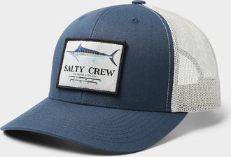 Salty Crew Mens Marlin emblem trucker cap
