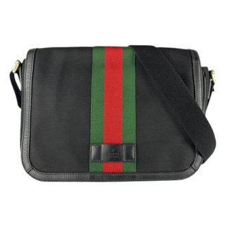 Gucci Pre-owned Messenger Bag - Heren - Vintage Schoudertas - Zwart - ONE Size - Vintage