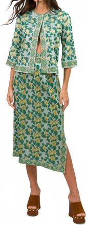 Cecilia Prado Audrey Midi Skirt In Green