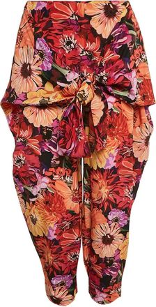 Stella McCartney floral tie-front trousers - Red