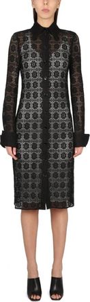 Max Mara Overhemdjurk - Dames - Shirt Kleedjes - Zwart - L - Kleedjes
