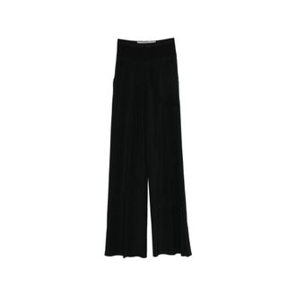 Rick Owens Silk Blend Wide Trousers