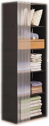 OEM Armario Modular Plegable Con Perchas, De Metal, 155x28x40cm