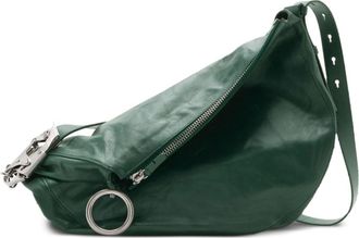 Burberry Knight leather tote bag - women - Calf Suede/Calf Leather - One Size - Green