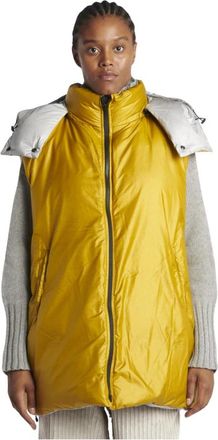 Sofie D'Hoore Omkeerbare donsjas met mohairmix - Dames - Bodywarmers - Geel - XS - Wol - Jassen