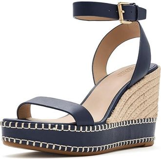 Lauren Ralph Lauren Hilarie Nappa Leather Espadrille Womens Sandals Refined Navy : 8.5 B - Medium