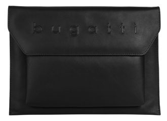 Bugatti Dokumententasche BUGATTI DAPHNE, Herren, Gr. B/H/T: 36cm x 26cm x 2cm onesize, schwarz, Leder, leicht gl&auml;nzend, unifarben, Taschen Dokumententasche, e