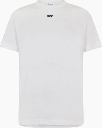 Off-white Mens Mens Slim Fit T Shirt - White - Size: 40