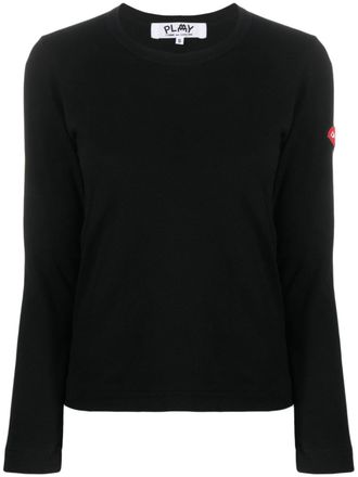 Comme Des Garçons x the Artist Invader pixelated-appliqué T-shirt - women - Cotton - L - Black