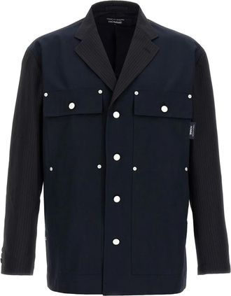 Comme Des Garçons Blazer gessato - Blu