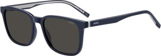 HUGO BOSS HG 1356/S Pjp(Ir) Zonnebril - Heren - Zonnebrillen - Blauw - 55 MM - Accessoires