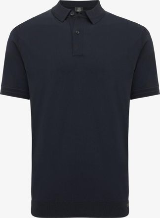 Genti Gebreide Polo | Donkerblauw