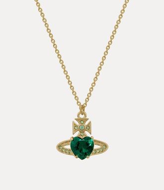 Vivienne Westwood Ariella Pendant Necklace Gold-emerald-cz-erinite-crystal Gold-emerald-cz-erinite-crystal Women