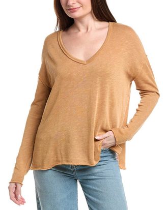 Project Social T Mae Textured V-Neck Top