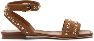 Stuart Weitzman Perry Sandal - Dames - Sandalen - Bruin - 41 EU - Leer - Schoenen