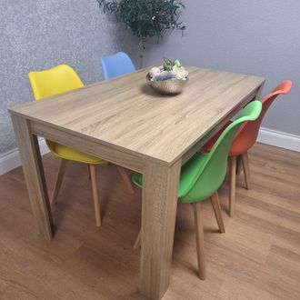 Kosy Koala Dining Table With 4 Mix Chairs, Dining Room Table Set of 4