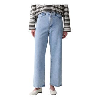Levi's Jeans, Dames, Blauw, W31 L31, Katoen, High Waisted Straight