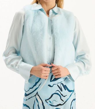 Tyler B&ouml;e Tai Faux Fur Vest In Above The Clouds