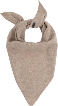 Brunello Cucinelli Beige Triangular Solid Scarf