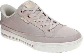 Skechers Womens Arch Fit Arcade-See Ya There Hands Free Slip-ins, Taupe, 6 Wide