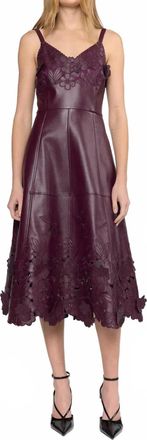 Christy Lynn Tahlia Dress In Eggplant