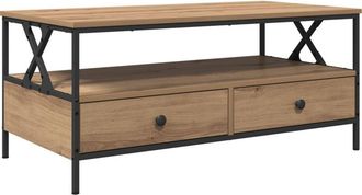 vidaXL Coffee Table Artisan oak 100 x 51 x 45 cm Engineered wood Vidaxl