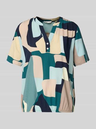 Tom Tailor Regular Fit Blusenshirt aus reiner Viskose in Petrol, Gr&ouml;&szlig;e 34